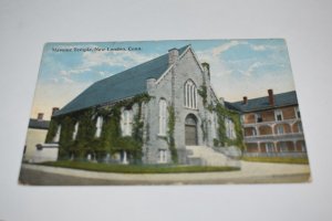 Masonic Temple New London Connecticut Postcard Danziger and Berman A-43538