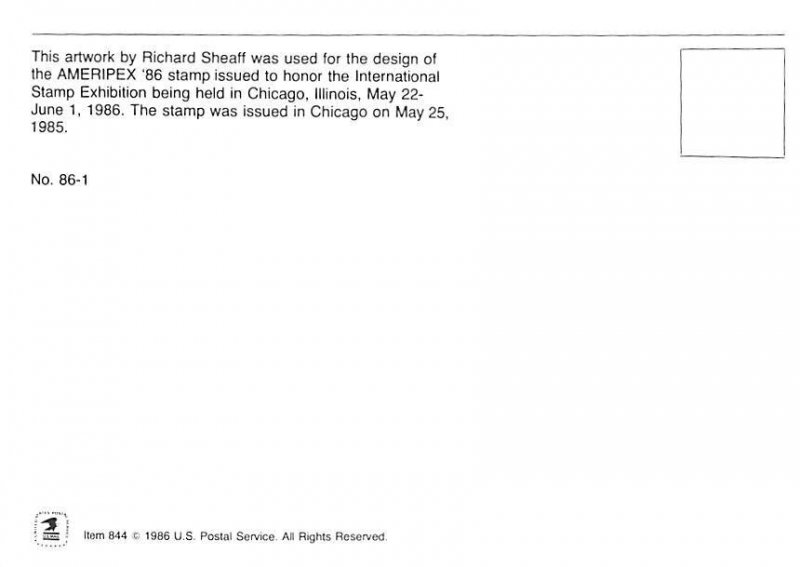 Stamp Show   Ameripex 86 