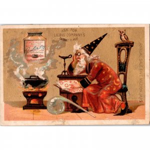 LIEBIG Company's Extract of Meat - Wizard - Owl - Antique Victorian Trade Card