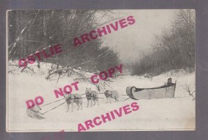 Long Distance Traveler c1910 SCOTTY SMITH Canada New York DOG SLED Cross Country