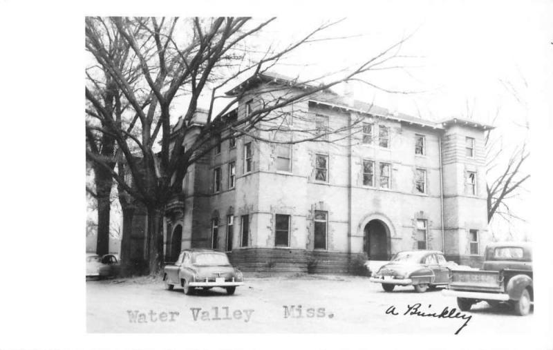 Water Valley Mississippi Historic Bldg Real Photo Antique Postcard K29306