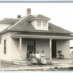 c1910s Hugo, Colorado House Home Residence & People RPPC Real Photo Postcard A12 