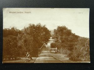 Wales Cardiff PENARTH Windsor Gardens c1913 RP Postcard by Valentine