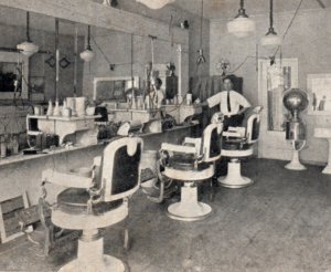 Phillipsburg NJ Lemur Barber Shop Postcard