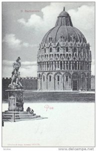 Pisa (Tuscany), Italy, 1890s ; Il Battistero