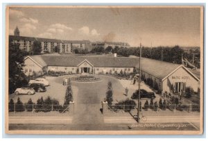 1950 Baltic Hotel Borups Pl Copenhagen Denmark Vintage Posted Postcard