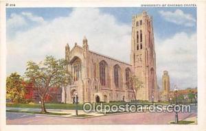 Churches Vintage Postcard Chicago, USA Vintage Postcard University of Chicago...