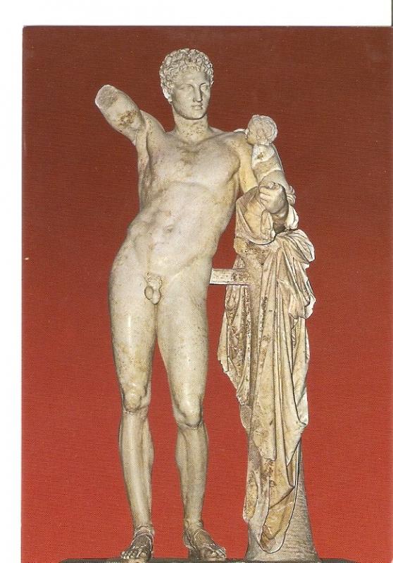 Postal 029814 : Olympia - Statue of Hermes by Praxiteles