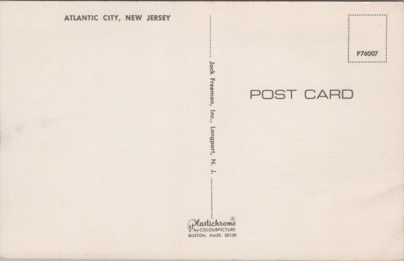 USA Greetings From Atlantic City New Jersey Chrome Postcard C024