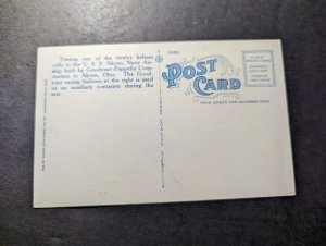 Mint USA Zeppelin Postcard Helium Cell in USS Akron Navy Airship