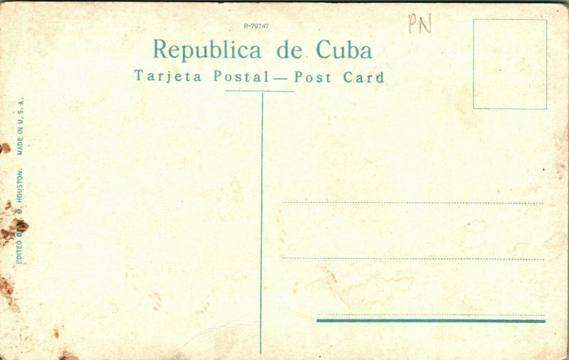 Caimanera Cuba Noon Train UNP Unused 1910s Vintage Postcard