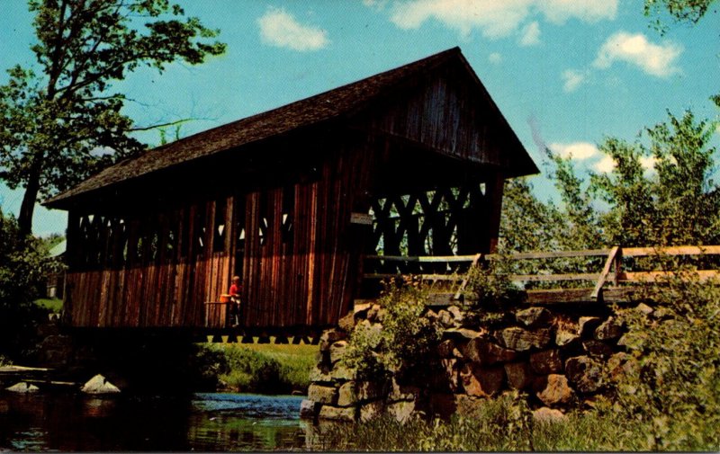 Covered Bridge Over Blackwater River New Hampshire