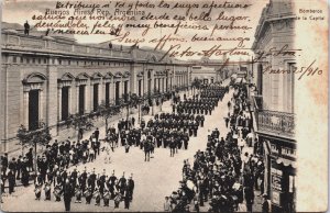 Argentina Buenos Aires Bomberos de la Capitol Vintage Postcard C139