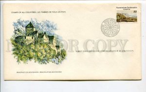 424630 Liechtenstein 1977 year First Day COVER certificate w/ signature