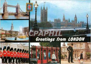 Postcard Greetings from London Modern Army Police