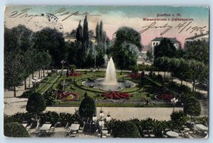 Hesse Germany Postcard Frankfurt am Main Flower Park Palm Garden 1906