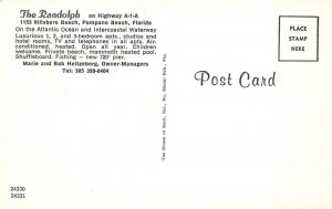 POMPANO BEACH, Florida FL   RANDOLPH MOTEL~Bob Heitzeberg   ROOM~POOL   Roadside