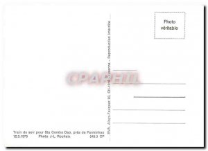 Postcard Modern Evening Train Sta Comba Dao near Farminh�o