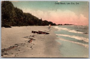 Postcard Harrow Ontario c1910s Lake Erie Oxley Beach Essex County by J. E. Evans