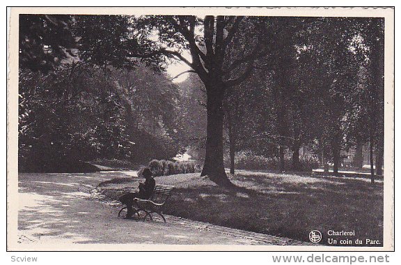 Un Coin Du Parc, CHARLEROI (Hainaut), Belgium, 1910-1920s