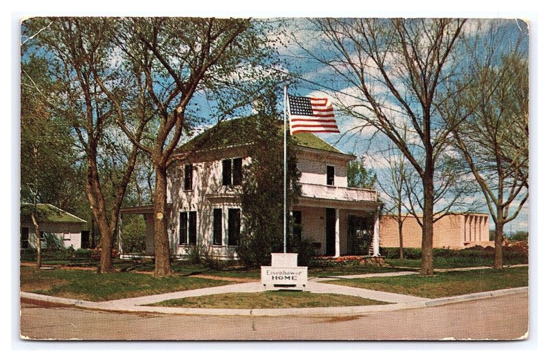 Boyhood Home Of President Dwight D. Eisenhower Abilene Kansas Postcard