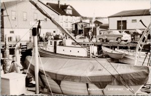 Lewisport NL Newfoundland Waterfront Manuel Hotel Unused Real Photo Postcard G24