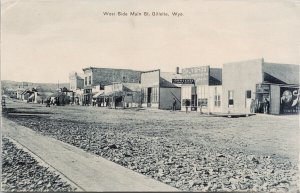 Gillette WY Wyoming Main Street Saloon Daly Bros Groceries ANC Postcard F70