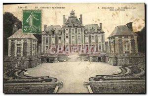 Old Postcard Balleroy Le Chateau and two pavilions