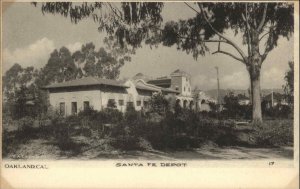 Oakland California CA Santa Fe RR Train Depot Station c1905 Postcard