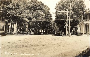 Jamaica VT Main St. c1920 Real Photo Postcard