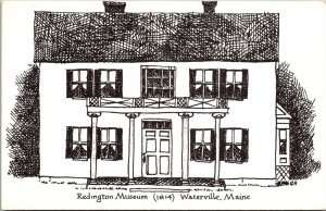 Redington Museum Waterville Maine ME House Drawing Art Postcard