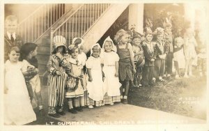 Postcard RPPC 1920s Children's Costumes Sumeral 23-9593