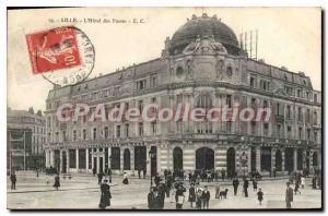 Postcard Old Lille Hotel Des Postes