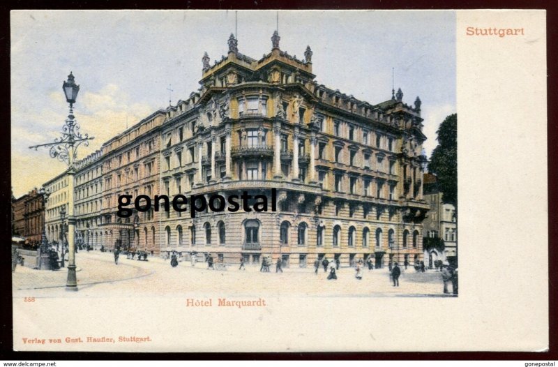 dc899 - GERMANY Stuttgart 1900s Hotel Marquardt