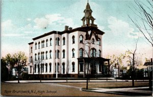 Postcard NJ New Brunswick High School C.1910 F13