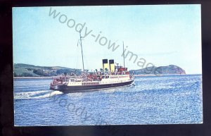 f2285- Scottish Ferry - Duchess of Hamilton leaving Campbeltown - postcard