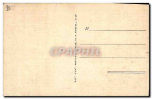 Old Postcard picking roses Cote d & # 39Azur