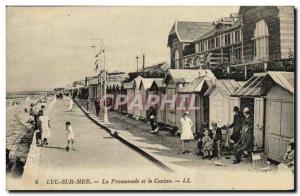 Old Postcard Luc Sur Mer On The Promenade and Casino