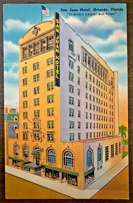 Linen Postcard San Juan Hotel in Orlando, Florida