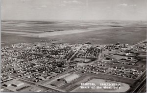 Rosetown Saskatchewan Aerial View Heart of Wheat Belt SK Sask RPPC Postcard E79