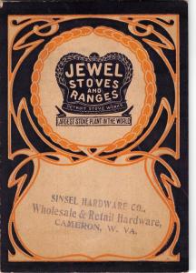 E74/ Cameron West Virginia Non-Postcard Sinsel Hardware Needle Ad Card