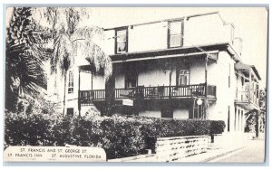 c1940's St. Francis and St. George St. St. Francis St. Augustine FL Postcard 