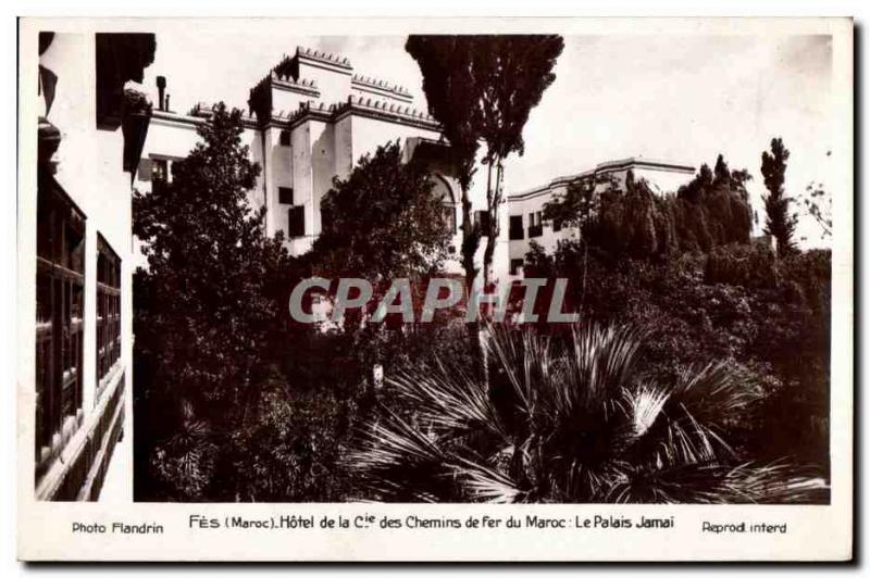 Old Postcard Morocco Fes Morocco Hotel Coy of Morocco Railways The Palais Jamai