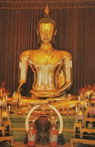 Thailand Sukhotai Golden Thai Buddha Photo Postcard