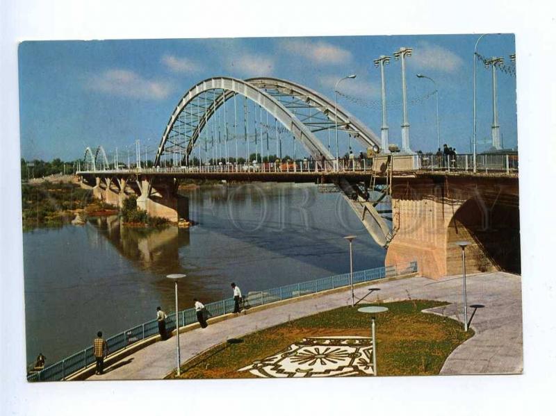192846 IRAN AHWAZ bridge old photo postcard