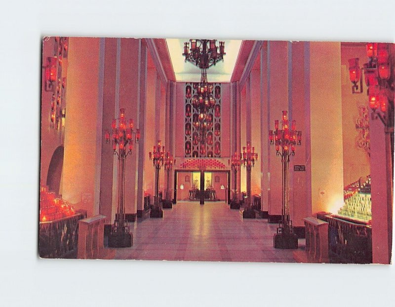 Postcard Votive Chapel, Saint Joseph's Oratory Of Mount Royal, Montreal, Canada
