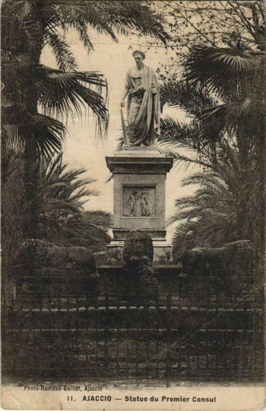 CPA Ajaccio Statue du Premier Consul CORSICA (1077876)