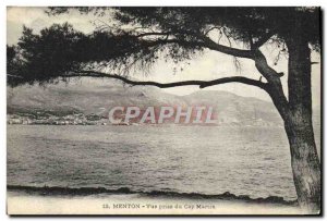 Old Postcard Menton Vue Prize Du Cap Martin