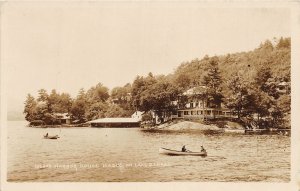PC1/ Lake George Adirondacks New York RPPC Postcard 40s Island Harbor House 27