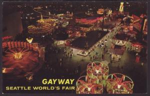 Night on the Gayway,Seattle World's Fair Postcard